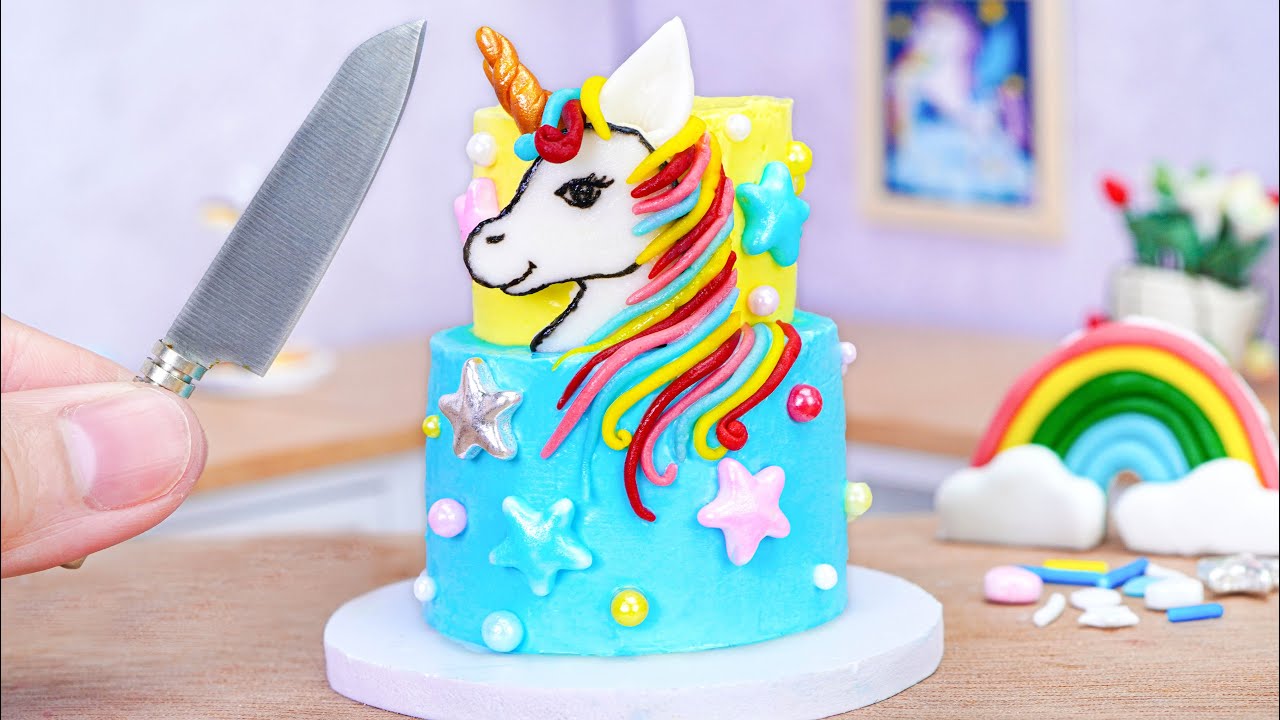 Tiny Cooking | Wonderful Miniature Little Pony Decorating Cake | Best Tiny Food And Cake