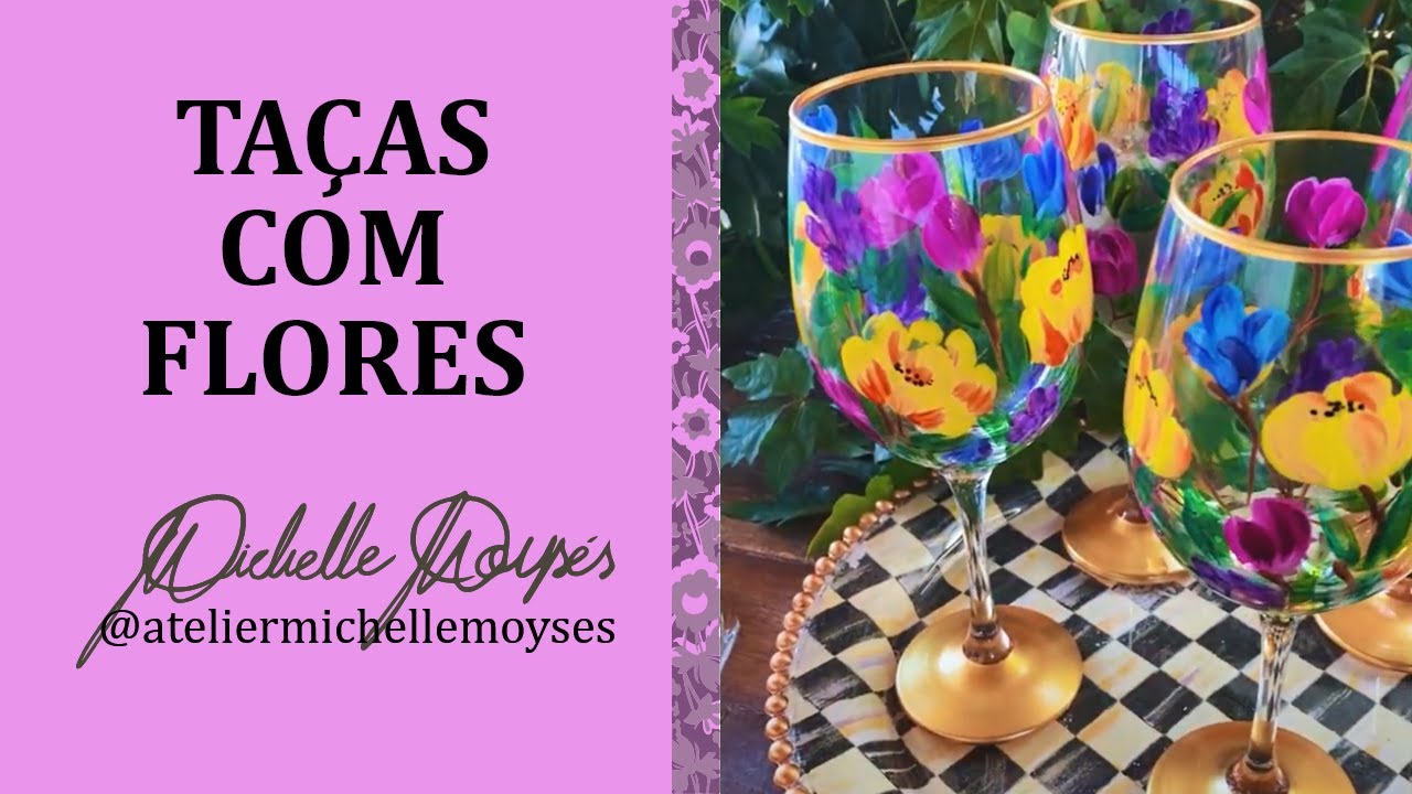Taça com flores