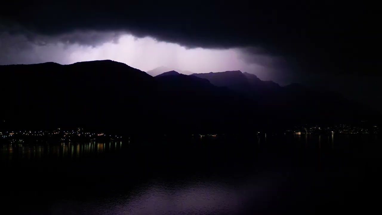 Flights around lake como