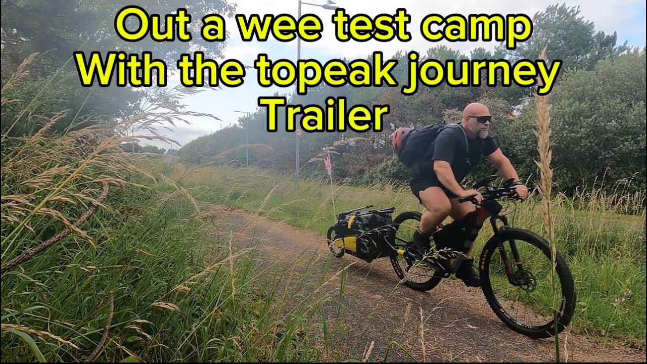 First camp with Topeak journey trailer.