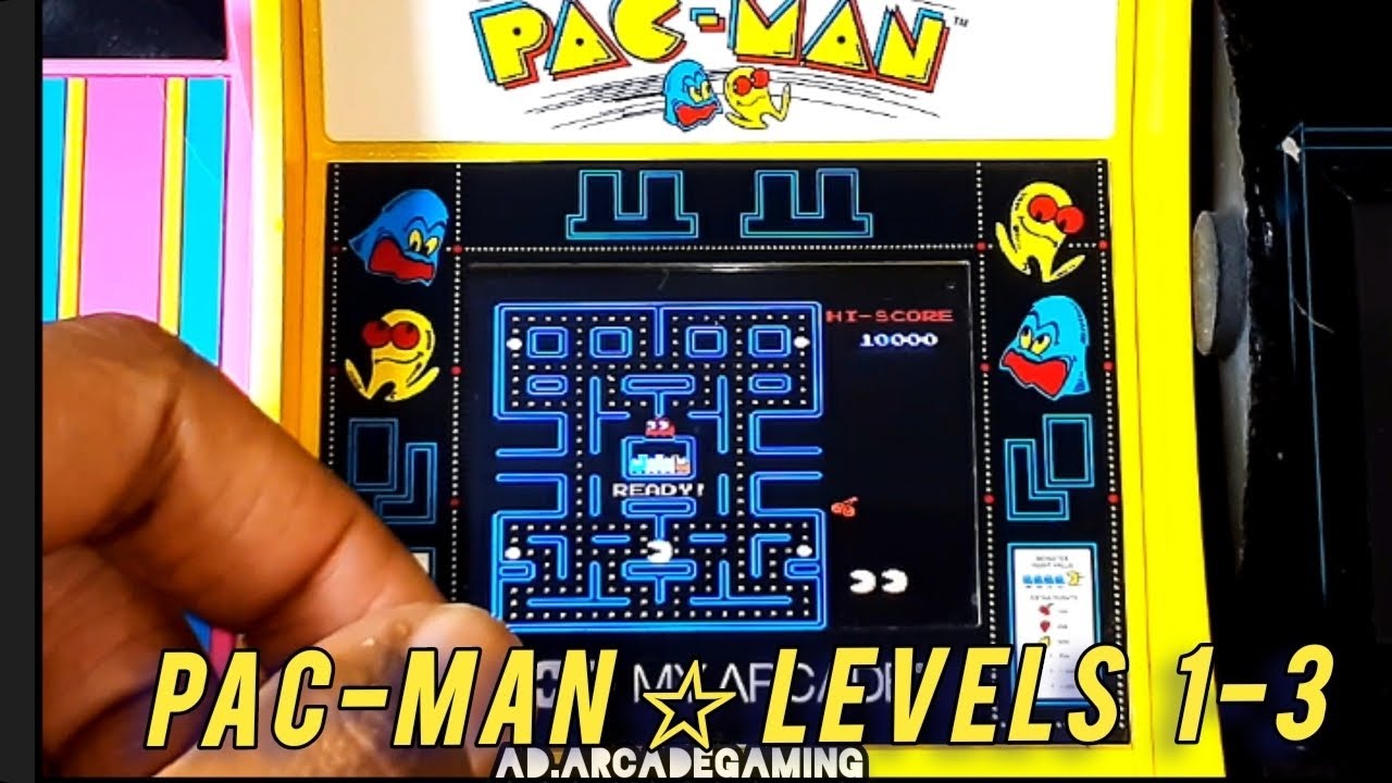 My Arcade Pac-Man Micro Player Levels 1-3