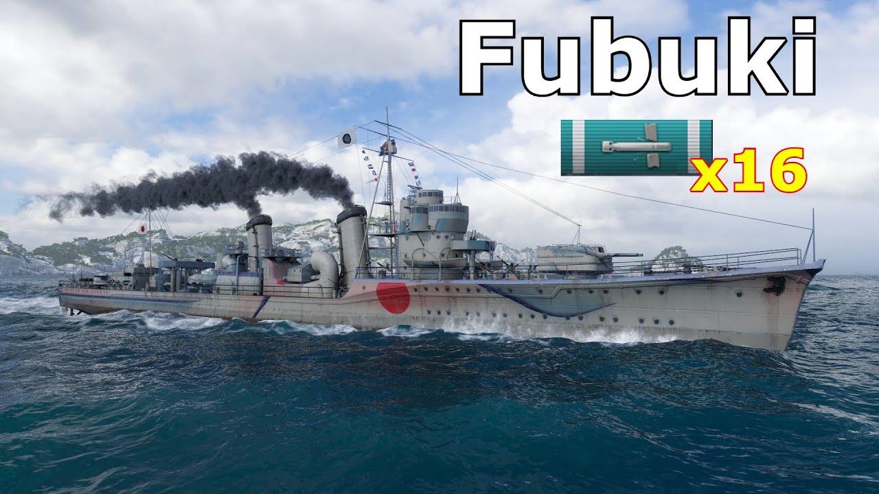 World of WarShips Fubuki - 5 Kills 162K Damage