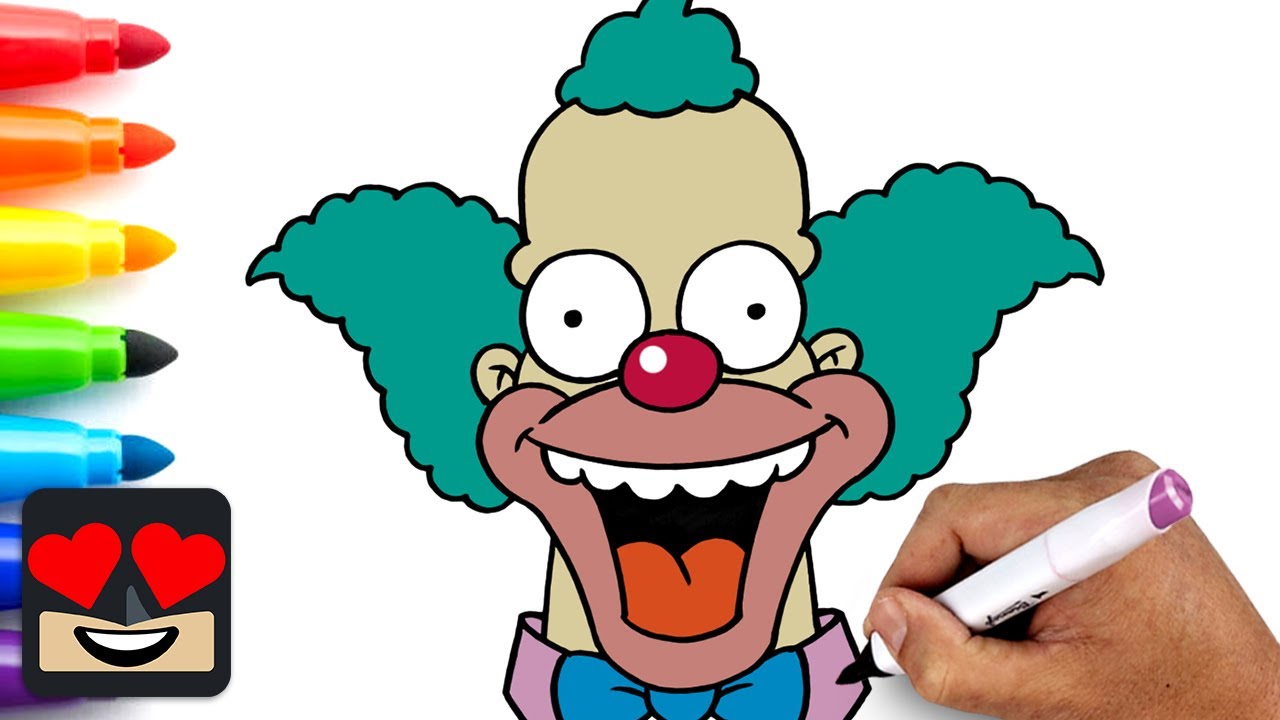 How To Draw Krusty the Clown | The Simpsons