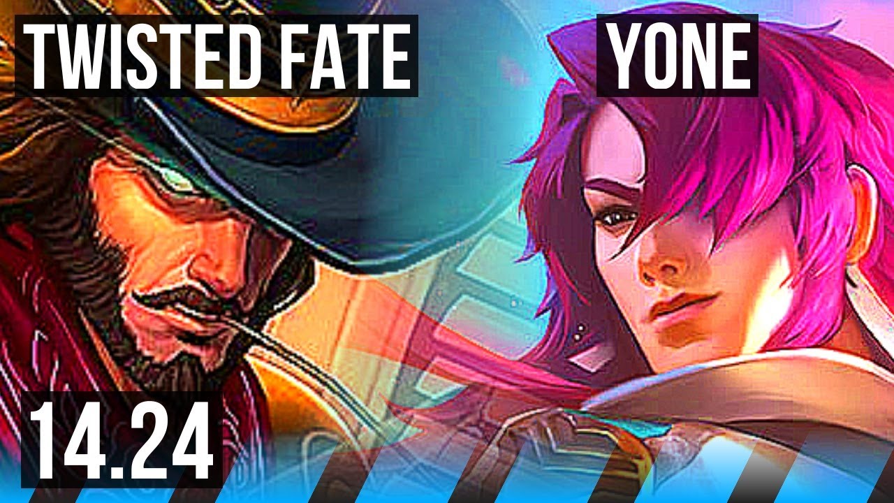 TWISTED FATE vs YONE (MID) | 33k DMG | KR Master | 14.24