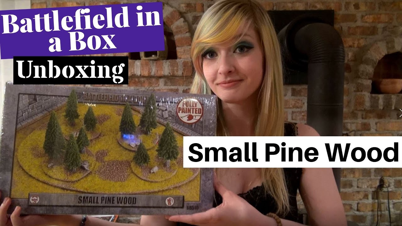 Battlefield in a Box Small Pine Wood Terrain Kit Gale Force 9 Unboxing and Review