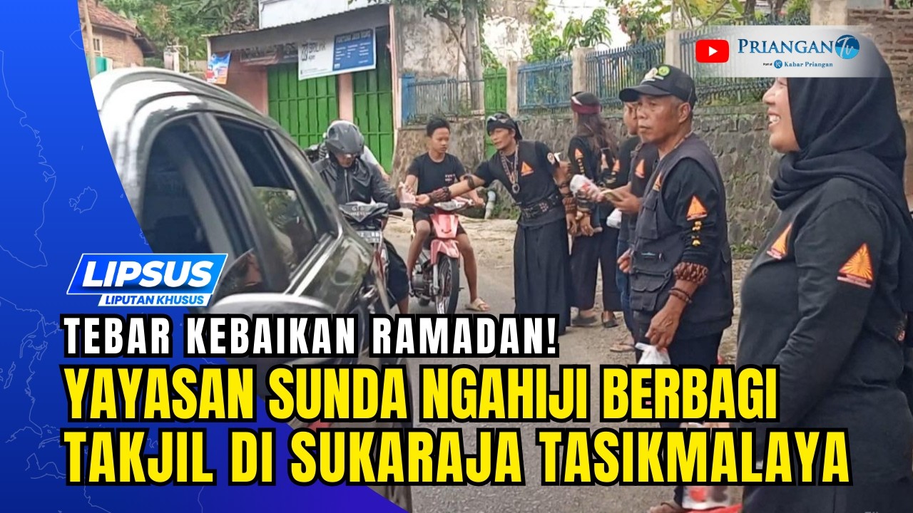 Tebar Kebaikan Ramadan! Yayasan Sunda Ngahiji BerbagiTakjil di Sukaraja Tasikmalaya