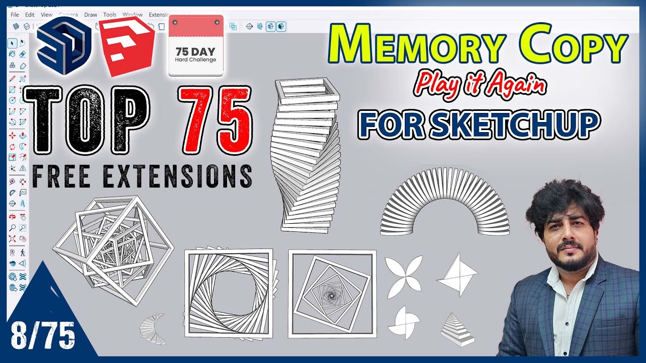 8. Memory Copy Extension for SketchUp || Top 75 Extension Series || 8/75