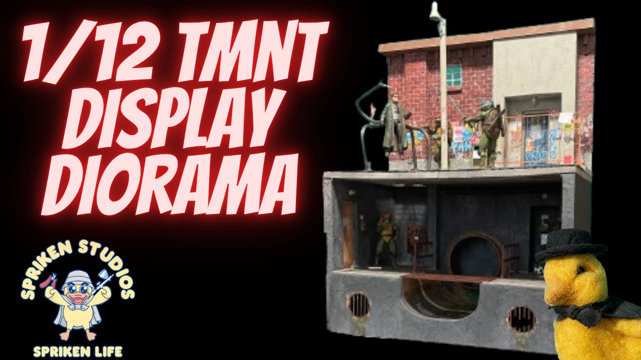 HUGE 1/12 Scale TMNT Display Diorama