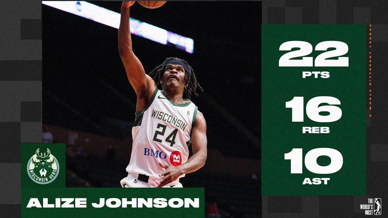 Alize Johnson Posts HUGE Triple Double (22 PTS, 16 REB, 10 AST) Versus Bulls