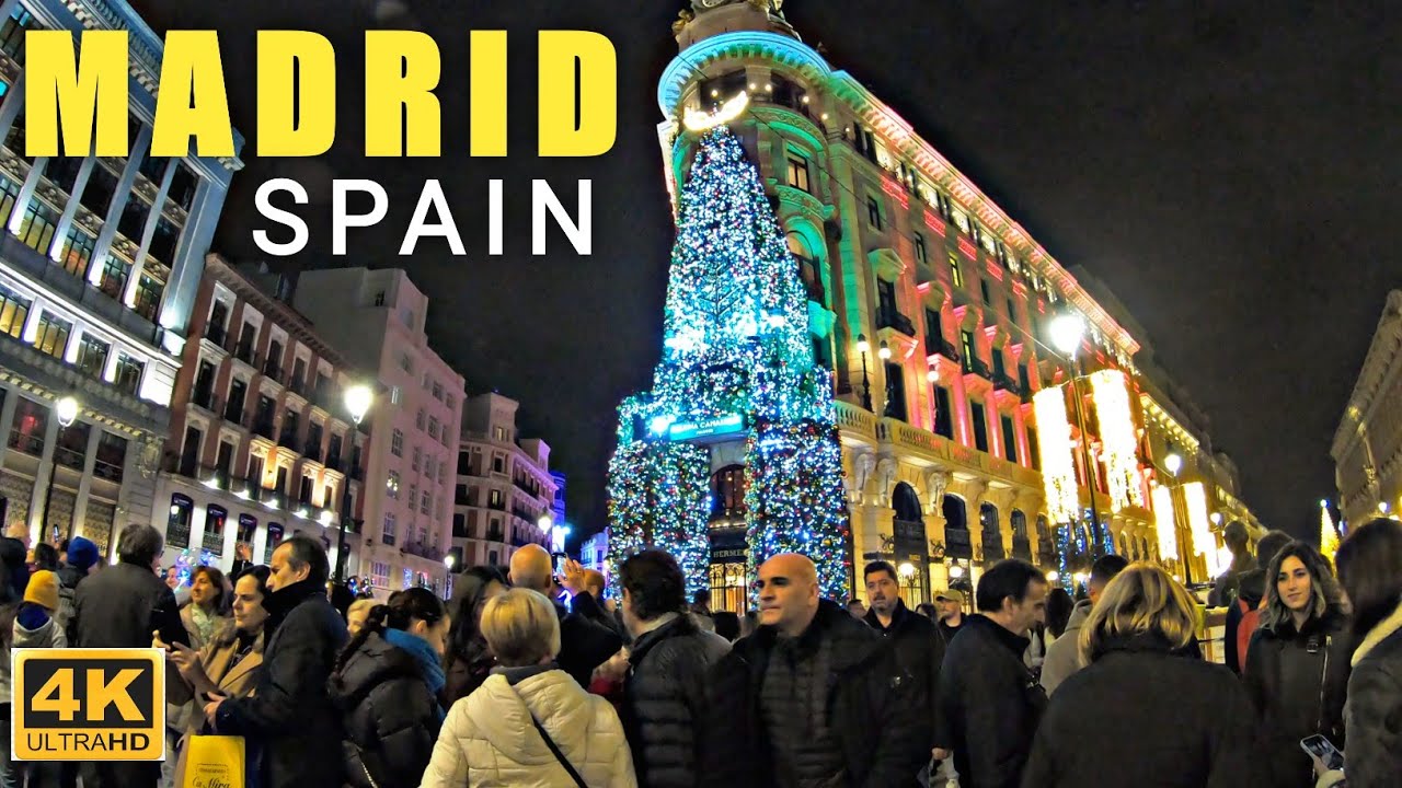 4K MADRID CHRISTMAS WALK TOUR 2022.