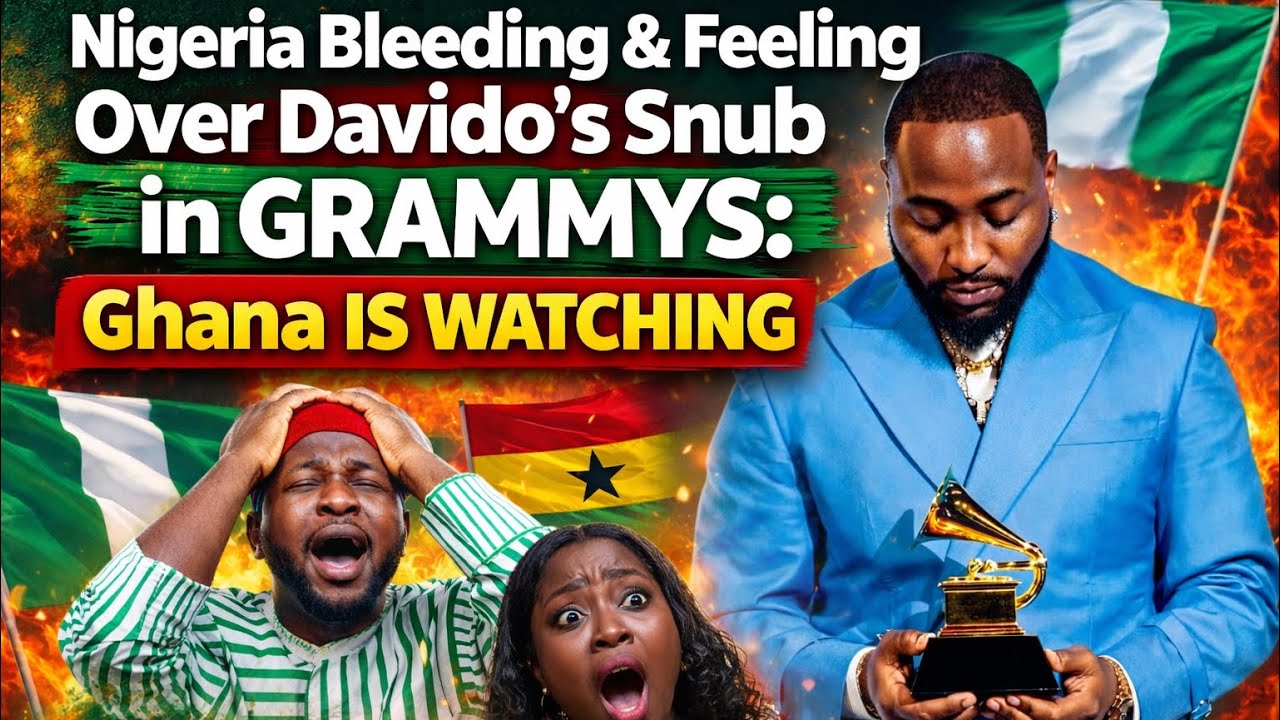 Nigeria Bleeding & Feeling Over Davido’s Snub In Grammys: Ghana Is Watching