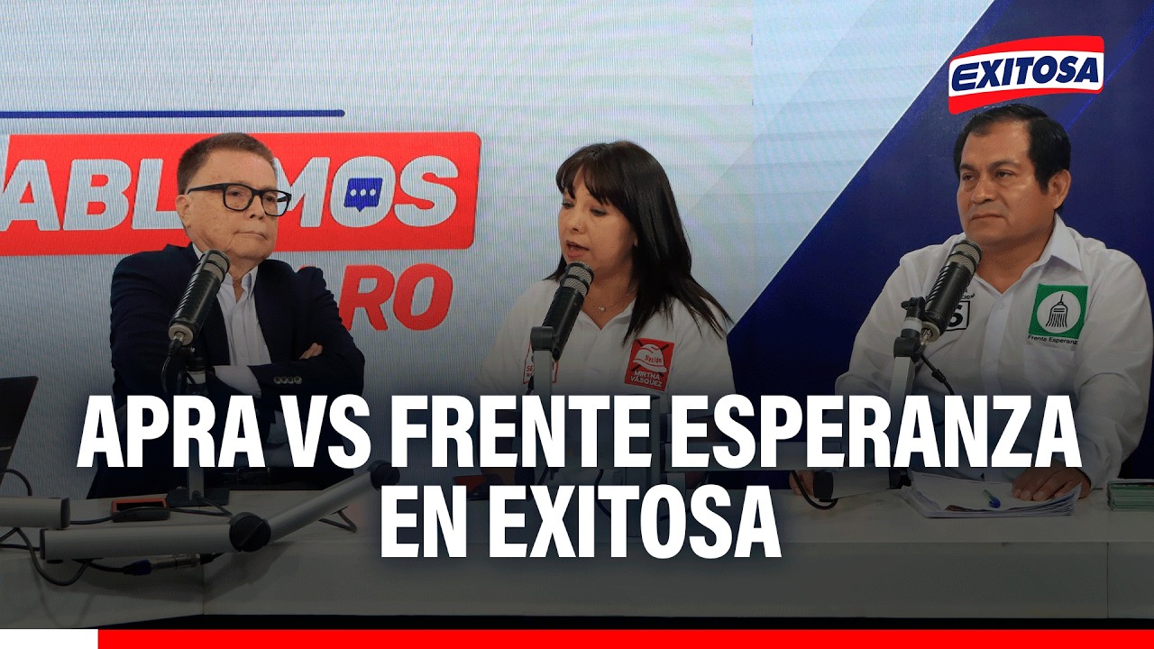 🔴🔵 TENSO DIÁLOGO entre candidatos del APRA y Frente Esperanza: 
