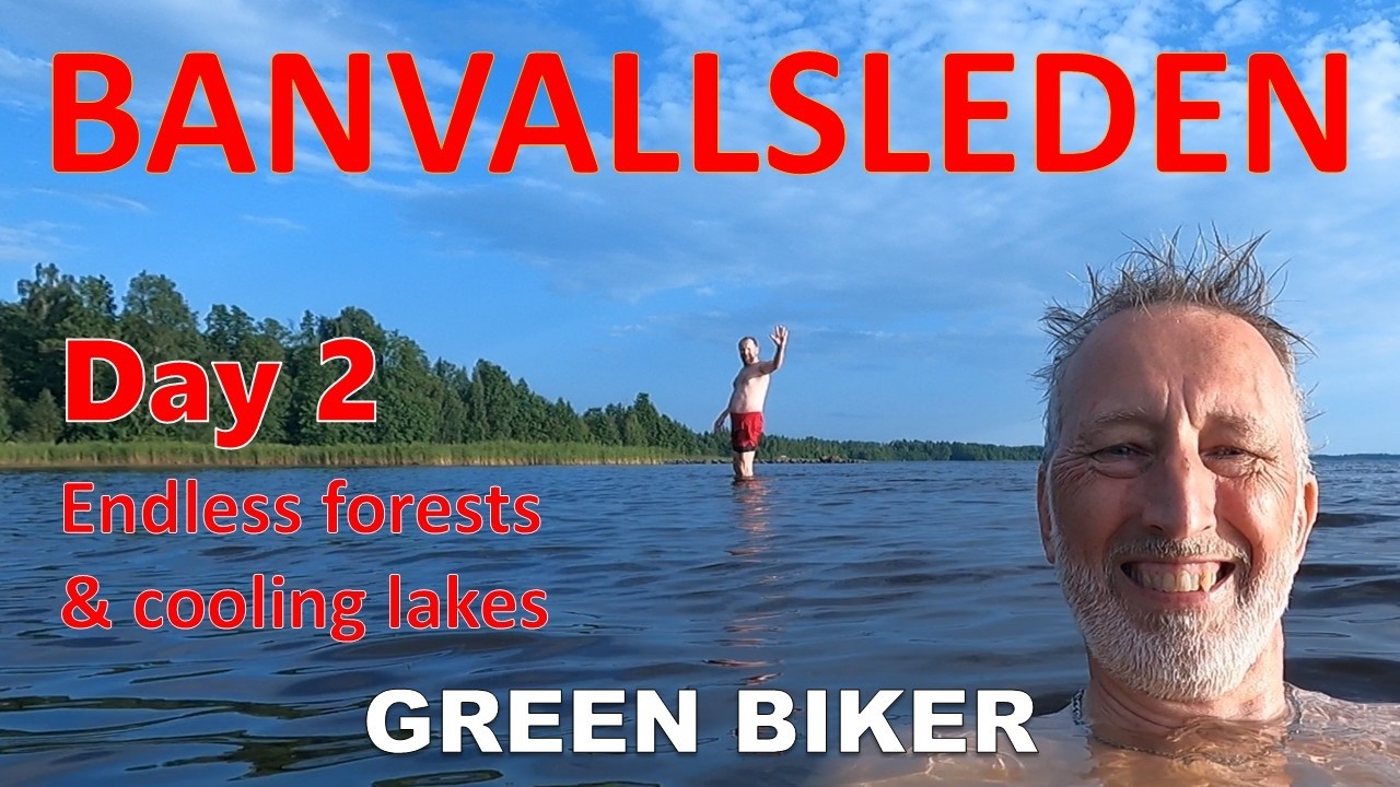 Cycling Banvallsleden – Episode 2: Endless Forests & Cooling Lakes | GREEN BIKER Adventure