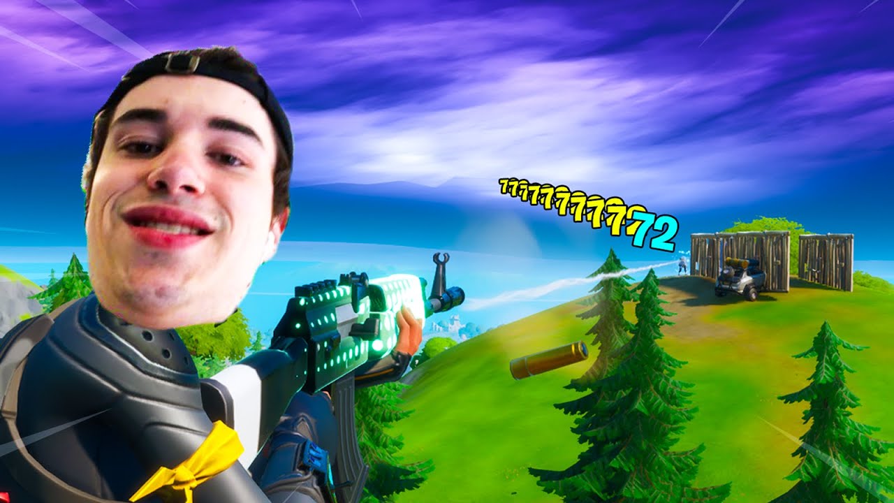 winning a game of fortnite with 100% accuracy... (AIMBOT)
