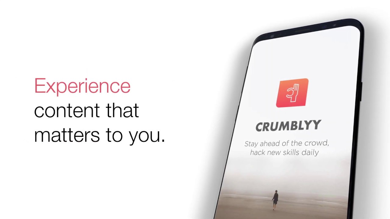 Crumblyy App - Short content discovery app