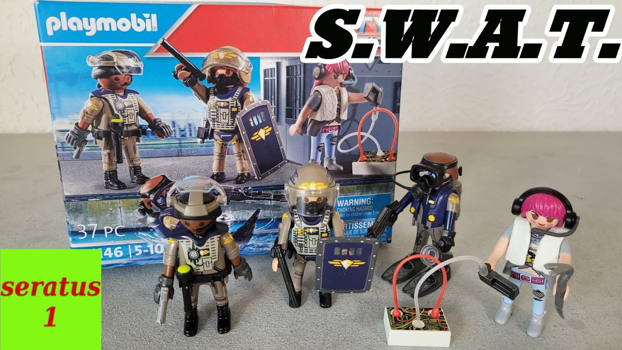 Playmobil SWAT Figurenset Team 71146 Polizisten SEK auspacken unboxing seratus1