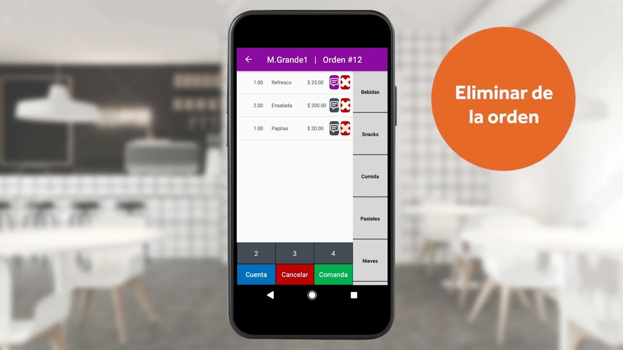 Conoce la App de Meseros