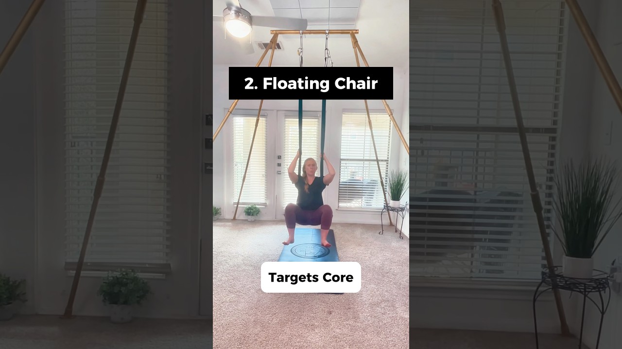 Try these 4 WARM-UP exercises in the hammock! 💪👉 #aerialyoga #aerialyogapractice