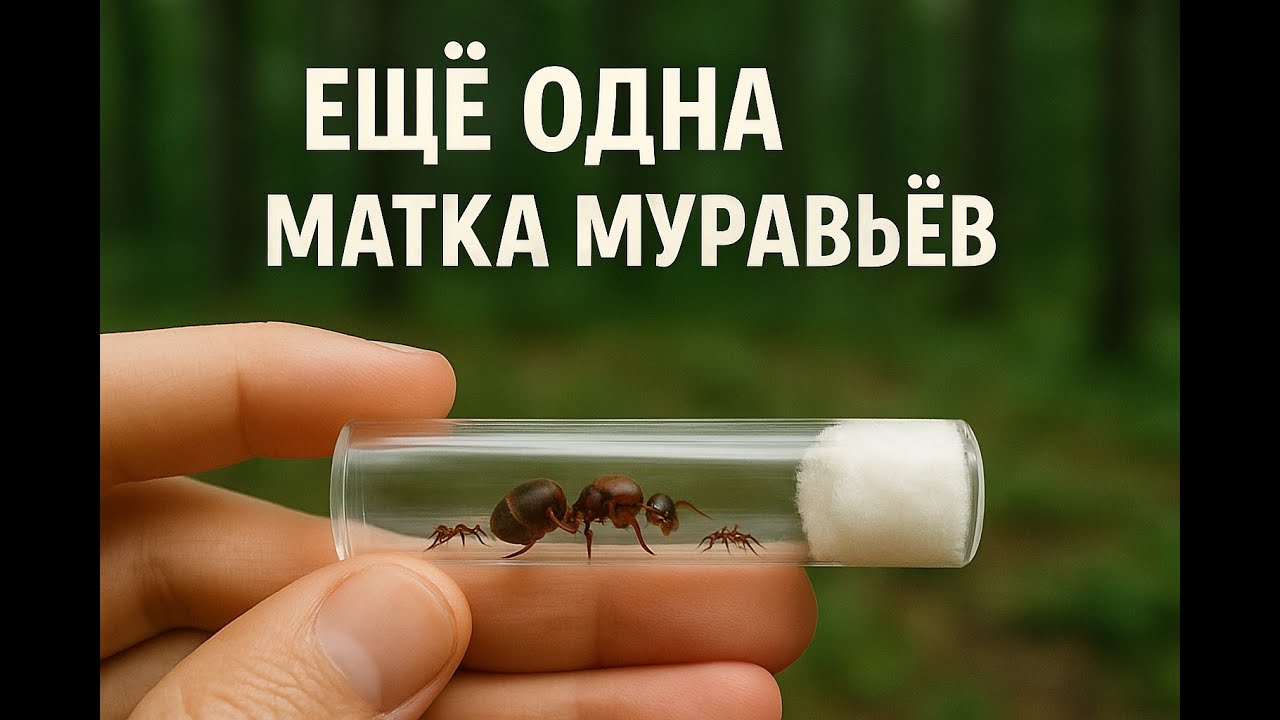 Теперь у меня есть ещё одна колония муравьёв!!!