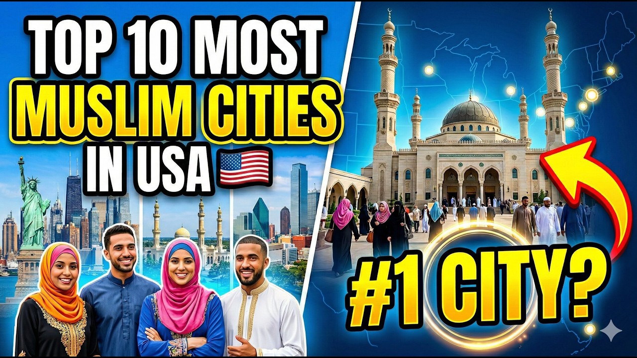 Top 10 Most MUSLIM Cities in USA 🇺🇸 in 2026