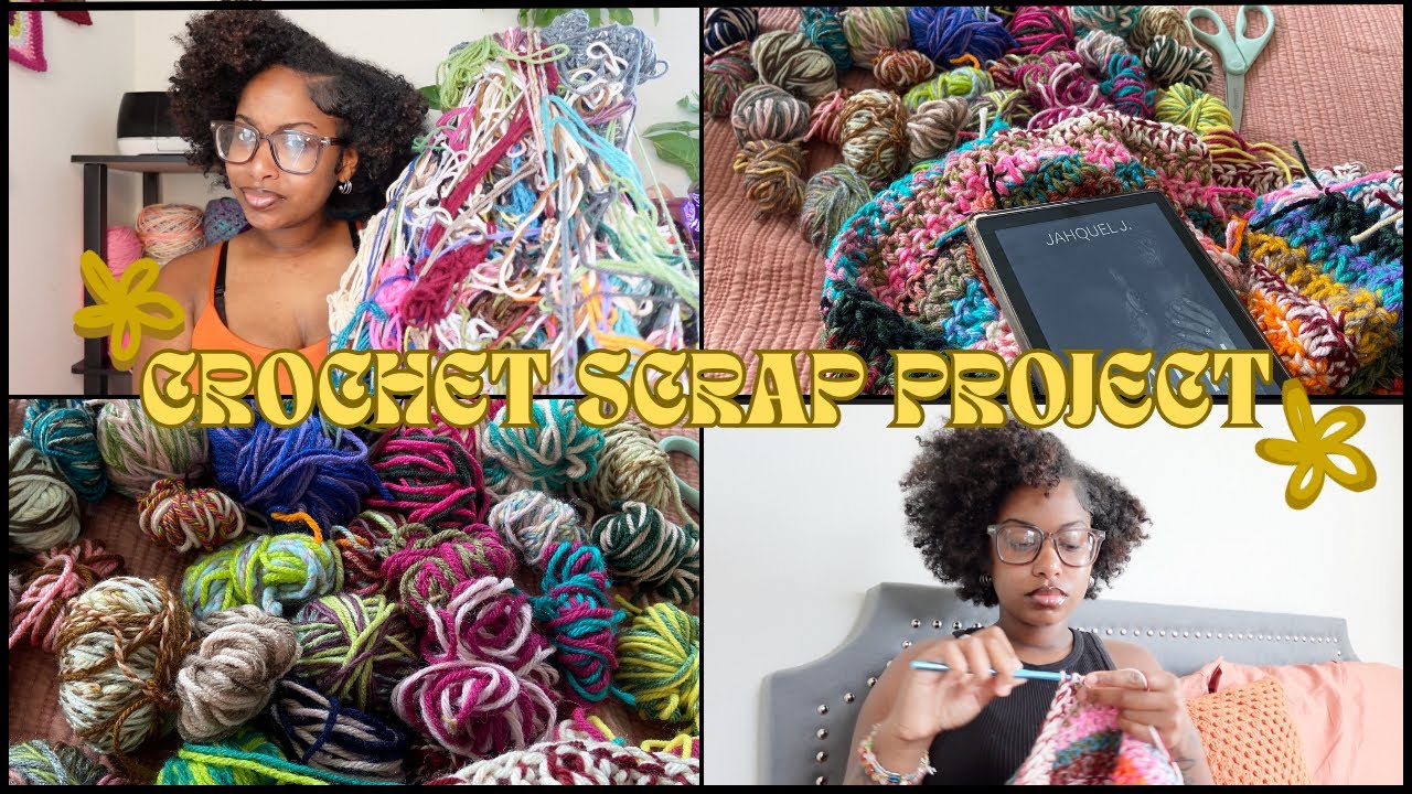CROCHETING SCRAP YARN INTO SOMETHING USEFUL??// #crochet #diy #hobby 
