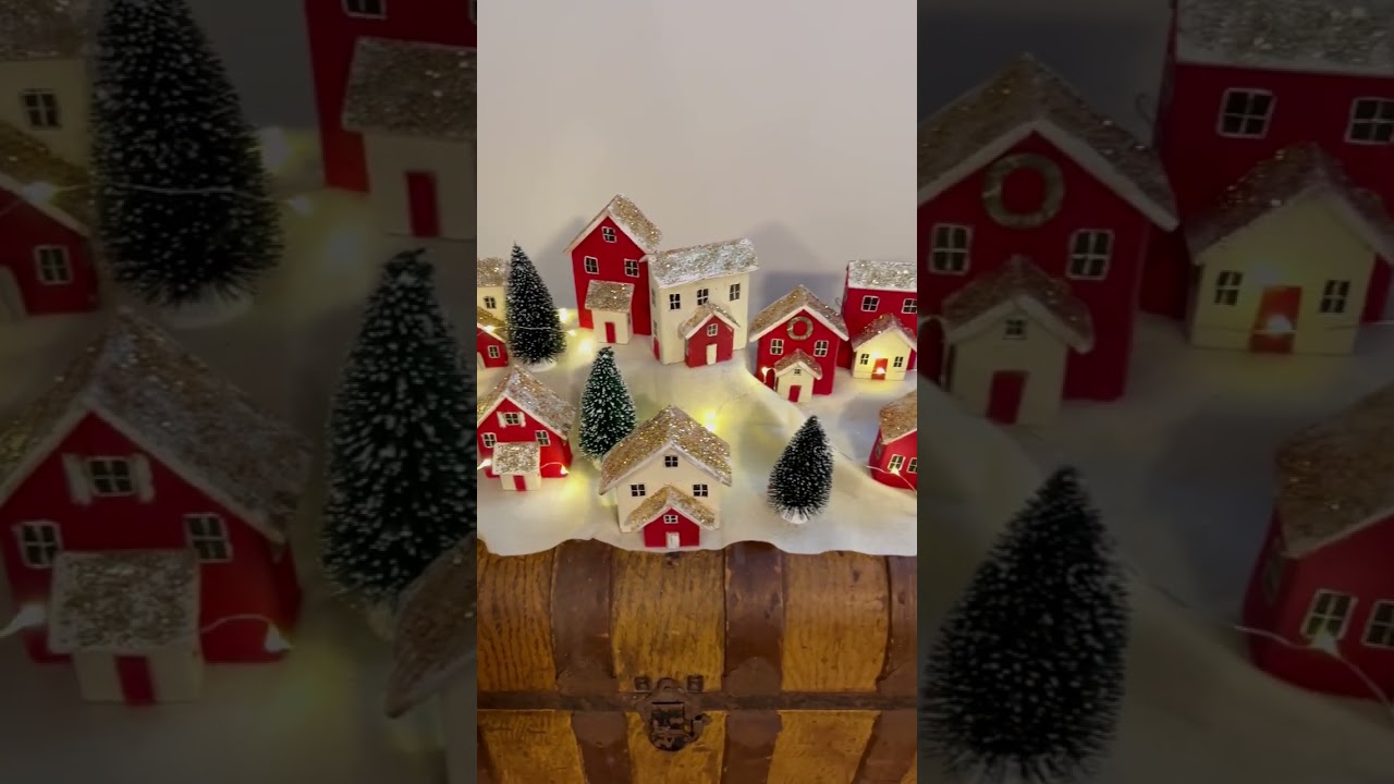 DIY Christmas Village/ little wood houses