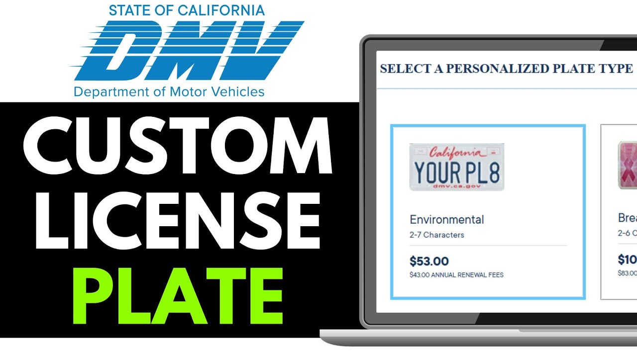 How To Get a Custom License Plate in California 2025 (FULL TUTORIAL)