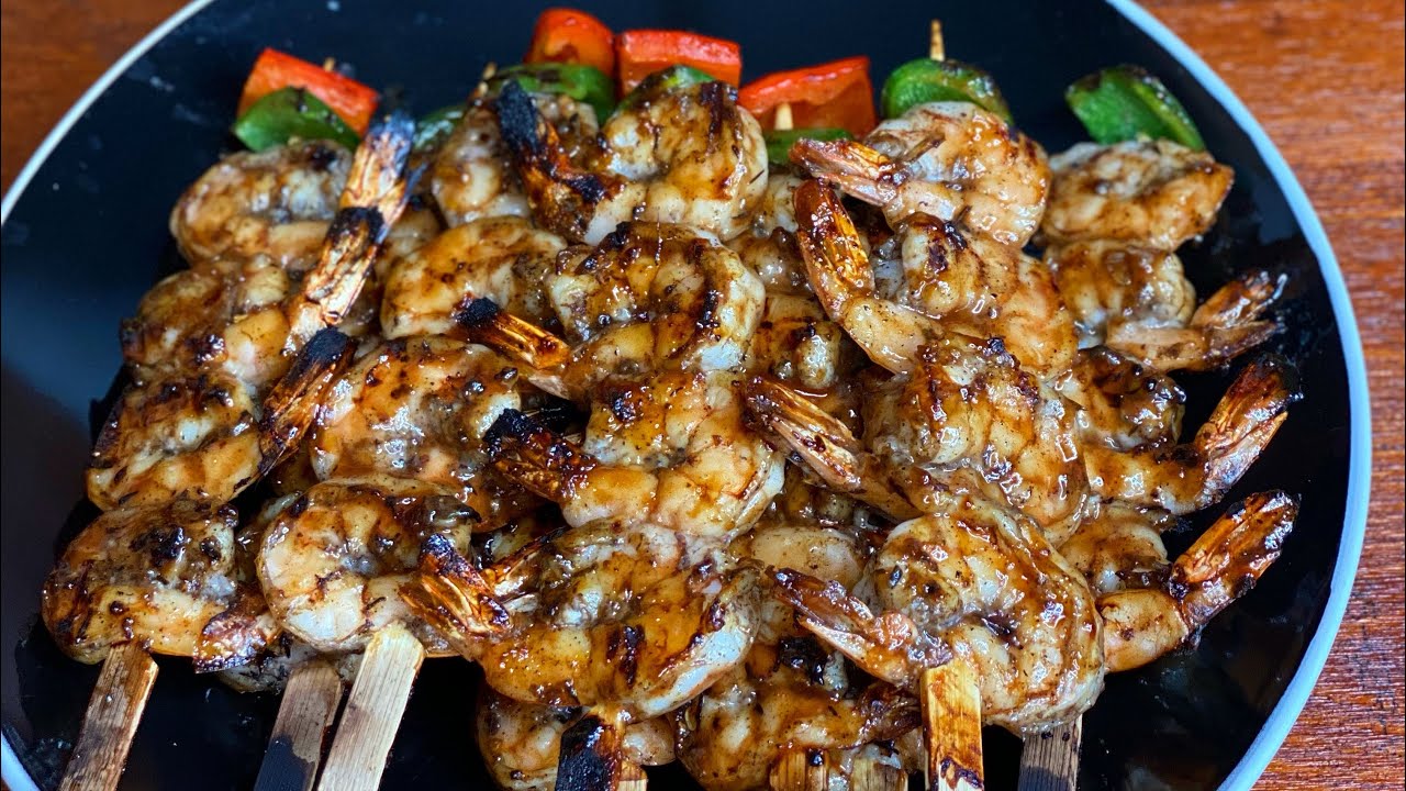 Honey Jerk Shrimp Skewers on the Grill || TERRI-ANN’S KITCHEN