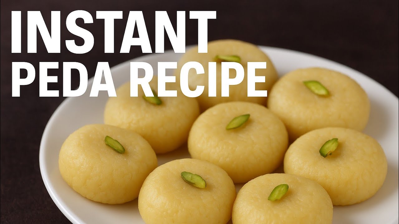  झटपट पेड़ा रेसिपी | 10 मिनट में घर पर बनाएं बाजार जैसे पेड़ा | Easy Peda Recipe