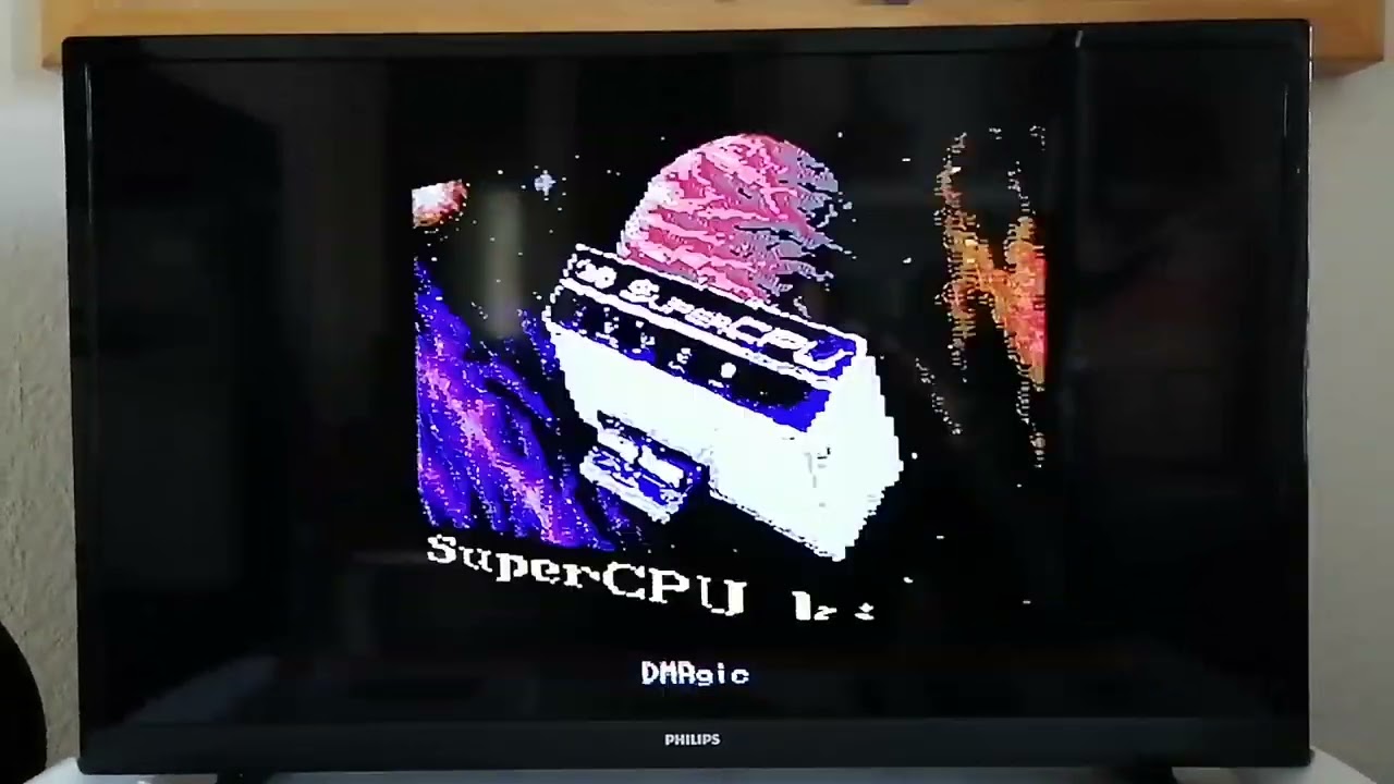 CMD SuperCPU testing with demo and C64OS + Wikipedia