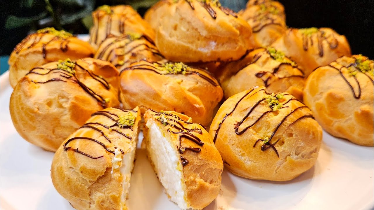 How to make the best Crispy, Cream Puffs ( Choux cream recipe)