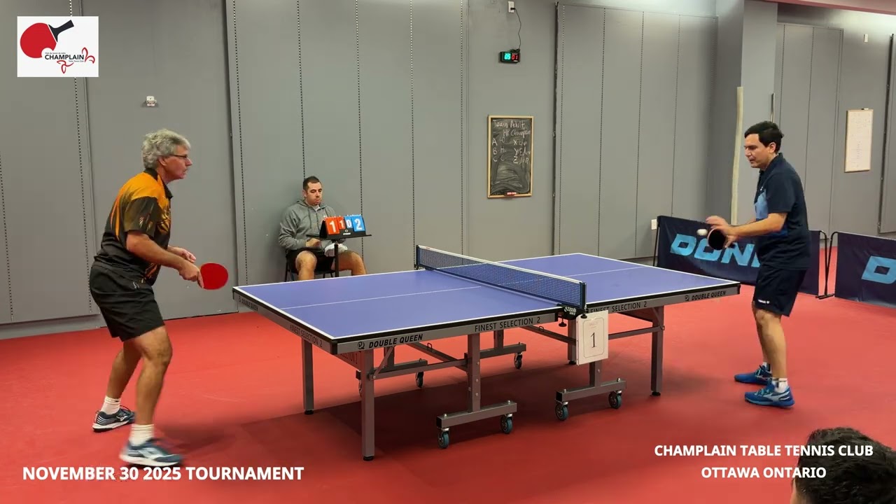 CHAMPLAIN TABLE TENNIS CLUB TOURNAMENT - NOV. 30 2025