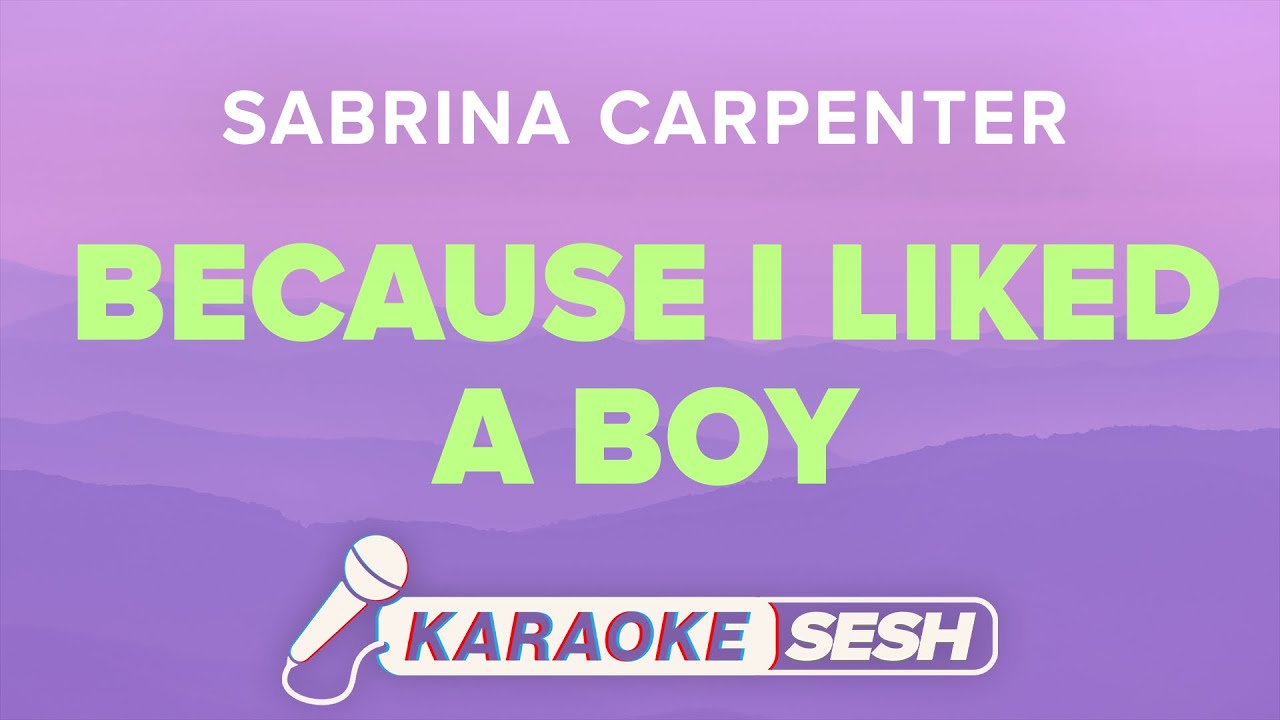 Sabrina Carpenter - because i liked a boy (Karaoke)