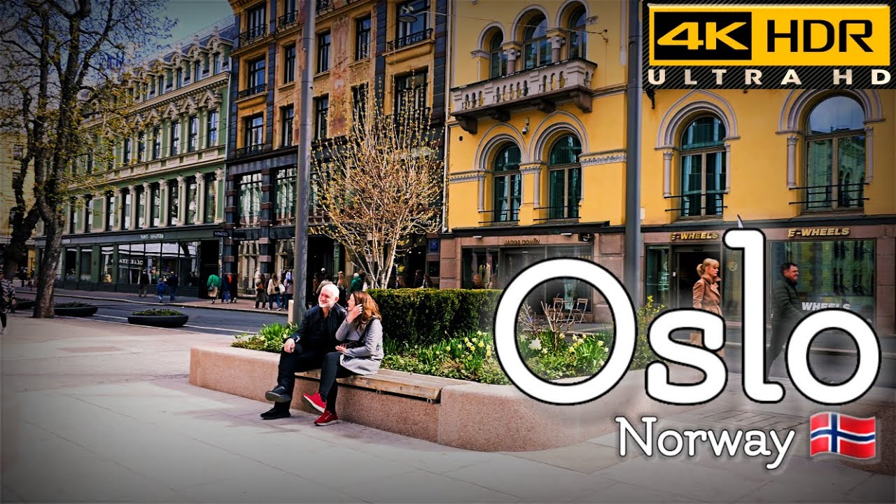 👣Walk with Me in Oslo | Stortingsgata | 4K HDR | April 2024👣