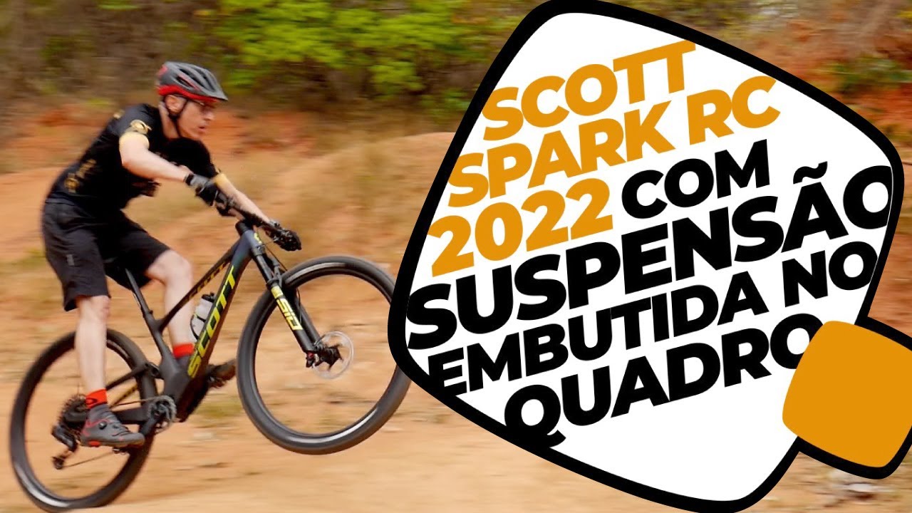 Pedalamos a nova Scott Spark RC 2022. A bike com suspensão dentro do quadro. Pedaleria