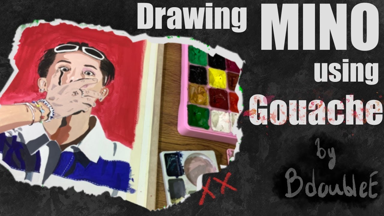 Drawing MINO using Gouache by BdoubleE
