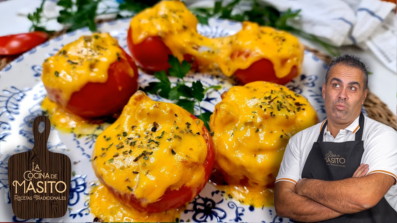 Tomates rellenos de carne receta paso a paso y muy facil