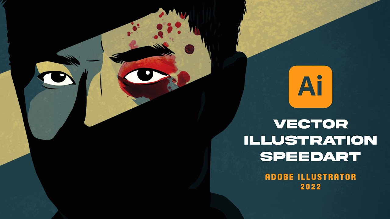Vector Portrait in Adobe Illustrator 2022 | Speed Art | Tutorial