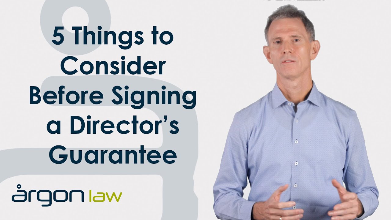 5 Things You Need to Know About Director's Guarantees | Legal Advice from a Sunshine Coast Lawyer