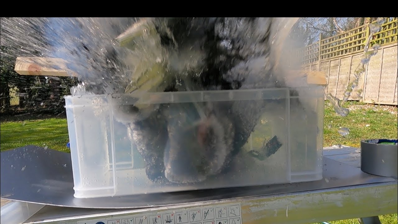 Fully charged battery explodes underwater TEST!!!