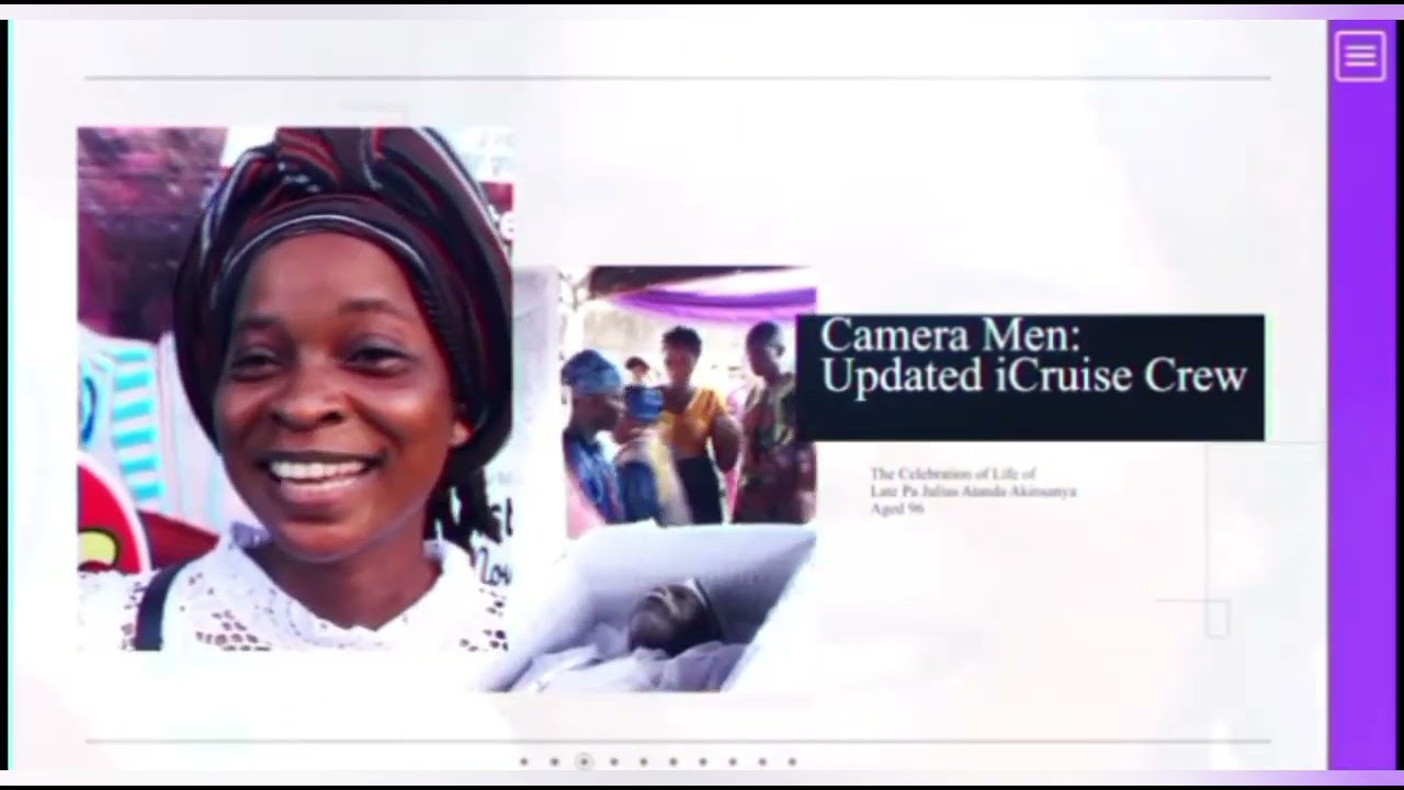Documentation from Updates iCruise. Production Manager: AKINYEMI ABIOYE IFEDOLAPO.  TEL: 09061151918