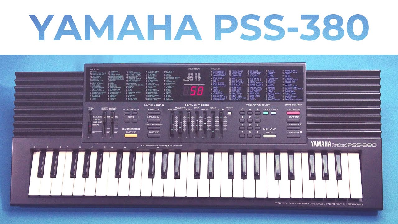 Yamaha PSS-380 - sophisticated FM Portasound!