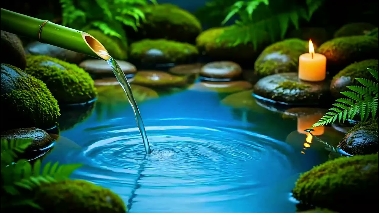 Relaxation with Gentle Piano with Calm Water for Deep Sleep, Focus, Studying, Spa, Meditation, Works