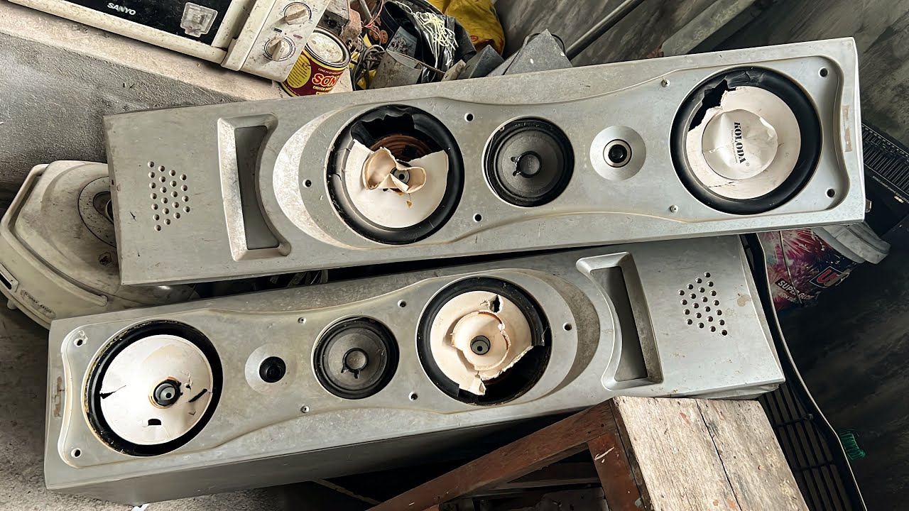 Restoration Of 3 Way Speakers That Have Been Broken for A Long Year // Restore Powerful Sound System