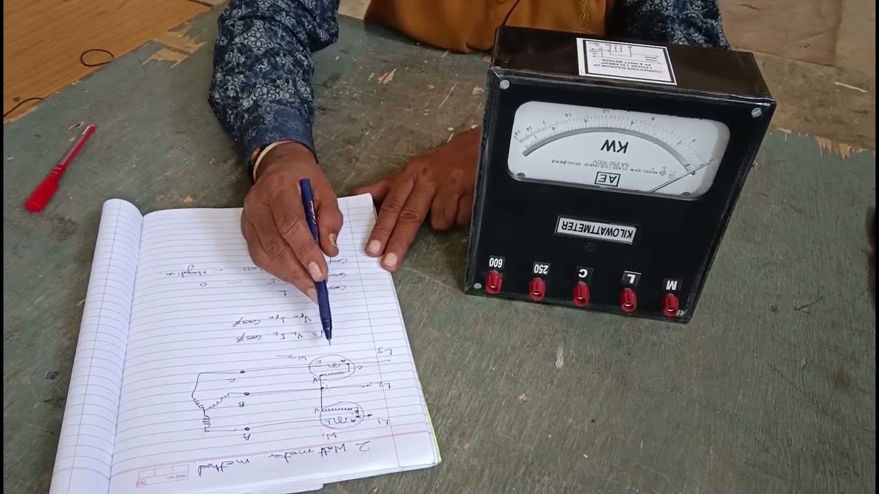 Three phase power  measurement by 2 watt meter method