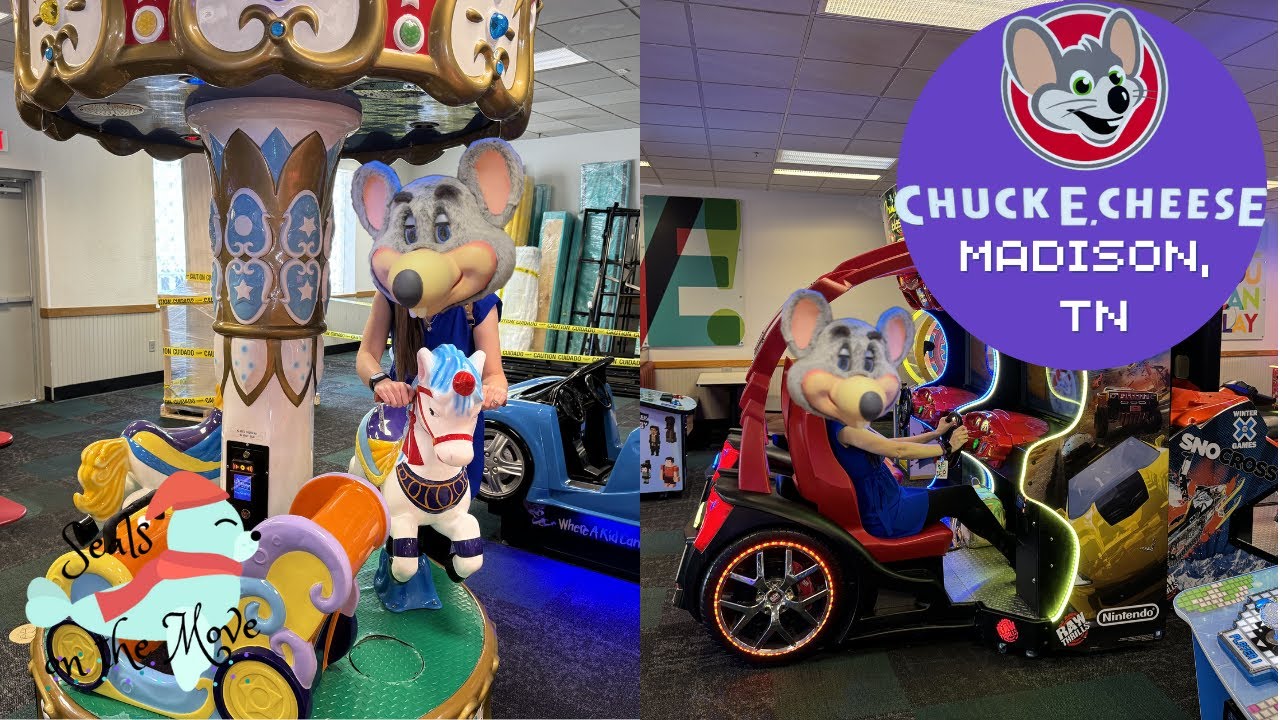 Chuck E Cheese, Мэдисон, Теннесси — Экскурсия по магазину Chuck E Cheese — Экскурсия по Chuck E C...