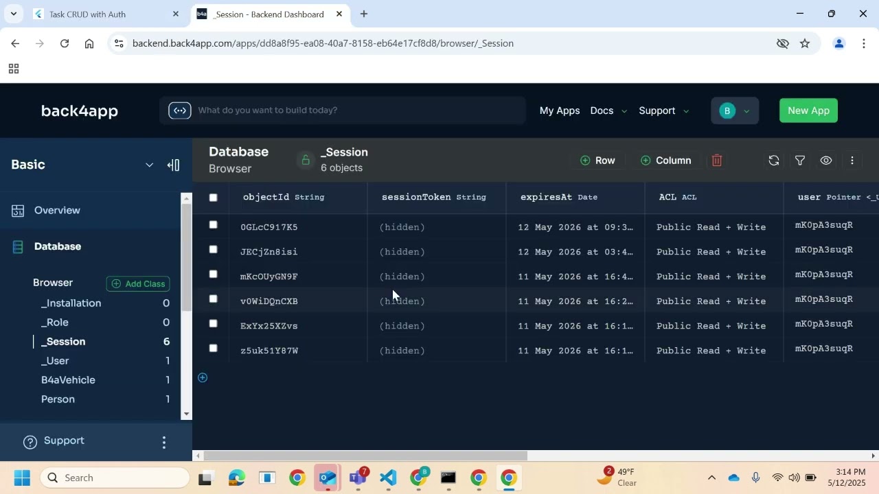 Flutter app for basic CRUD operations and user authentication