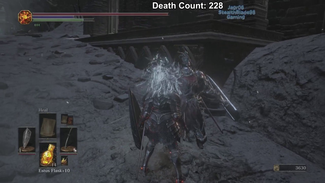 Death Awaits StealthBlade Plays DkSIII The Ringed City pt 24: Girl Receives Paint, Final :(