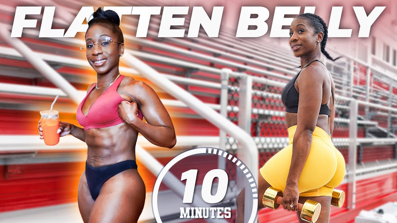 10 Min | Rounder Bum🍑 FLATTEN BELLY | No gym