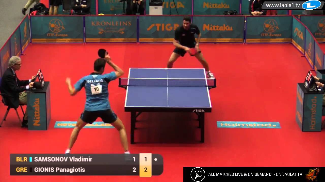 Vladimir Samsonov vs Gionis Panagiotis (2016 Olympic Qualification)